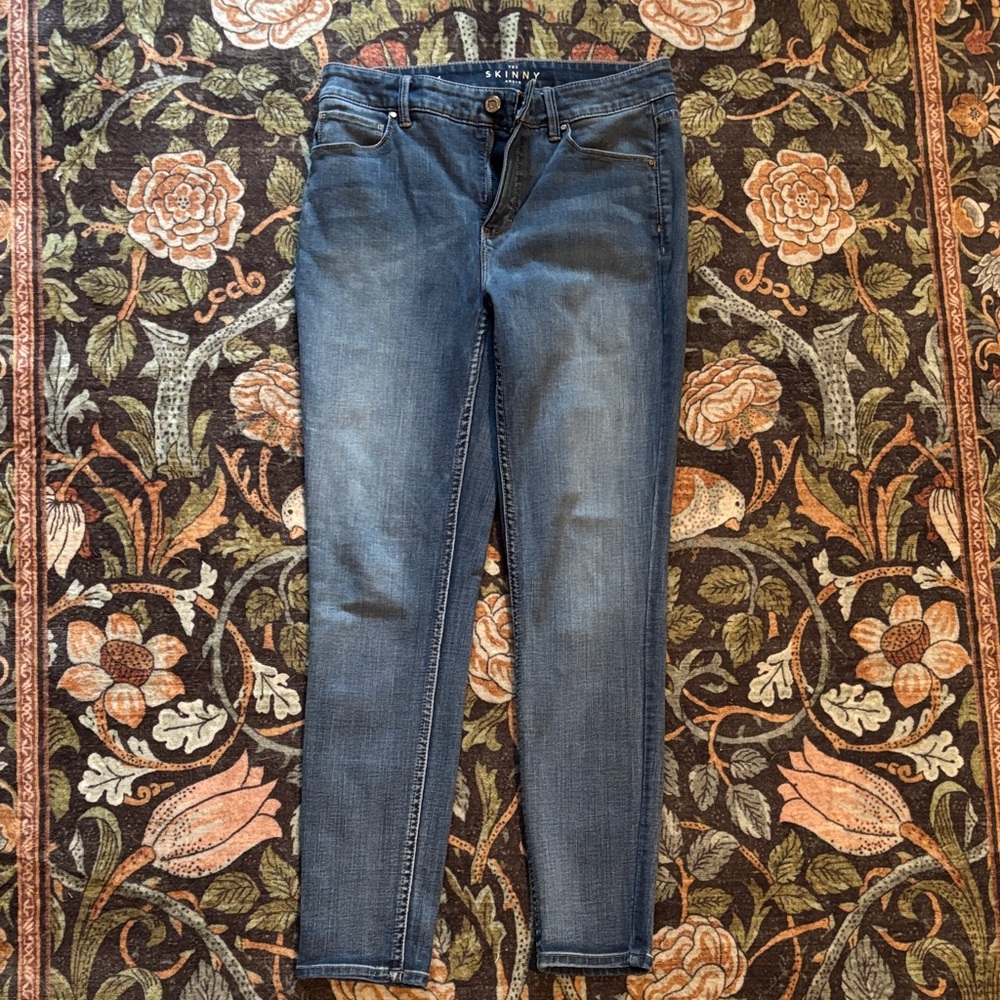 WHBM White House Black Market Women's Dark Blue Skinny Jeans